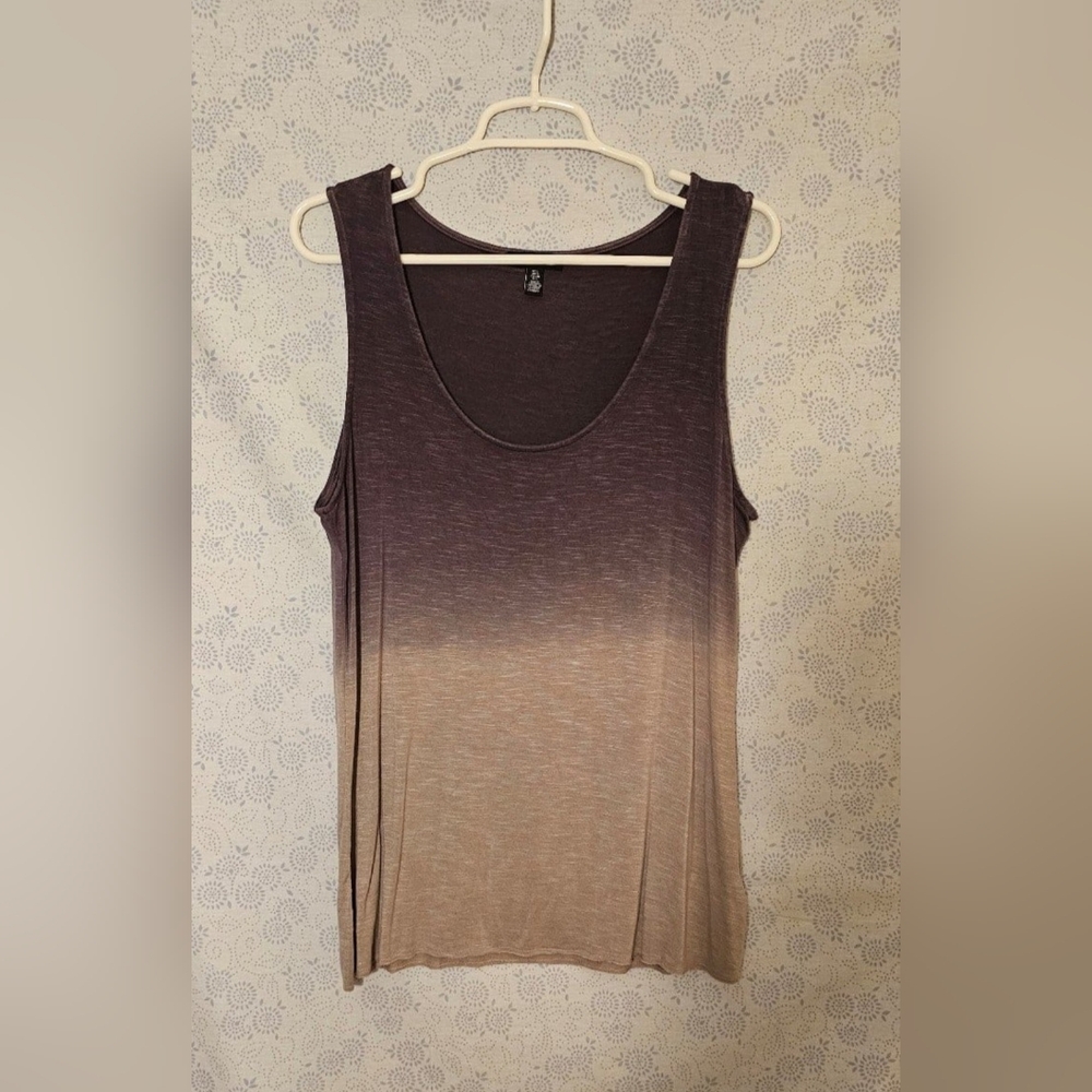 ✨️ Kenneth Cole NY Ombre Tank Top Large/ Gray- Purple